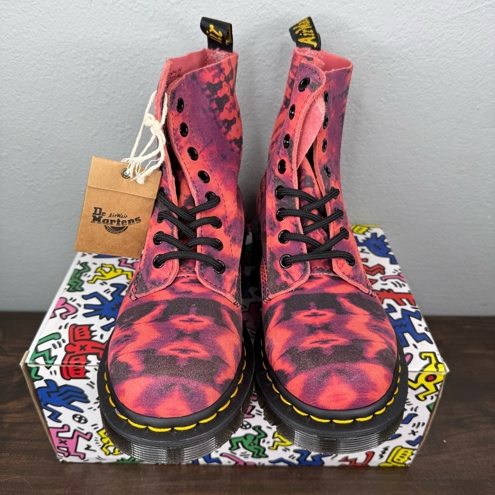 Dr. Doc Martens 1460 Pascal Tie Dye Lace Up Boot Women’s Size 6 US 27242 LA004 - Picture 4 of 11